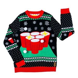 Tipsy Elves Beer Pong Christmas Sweater